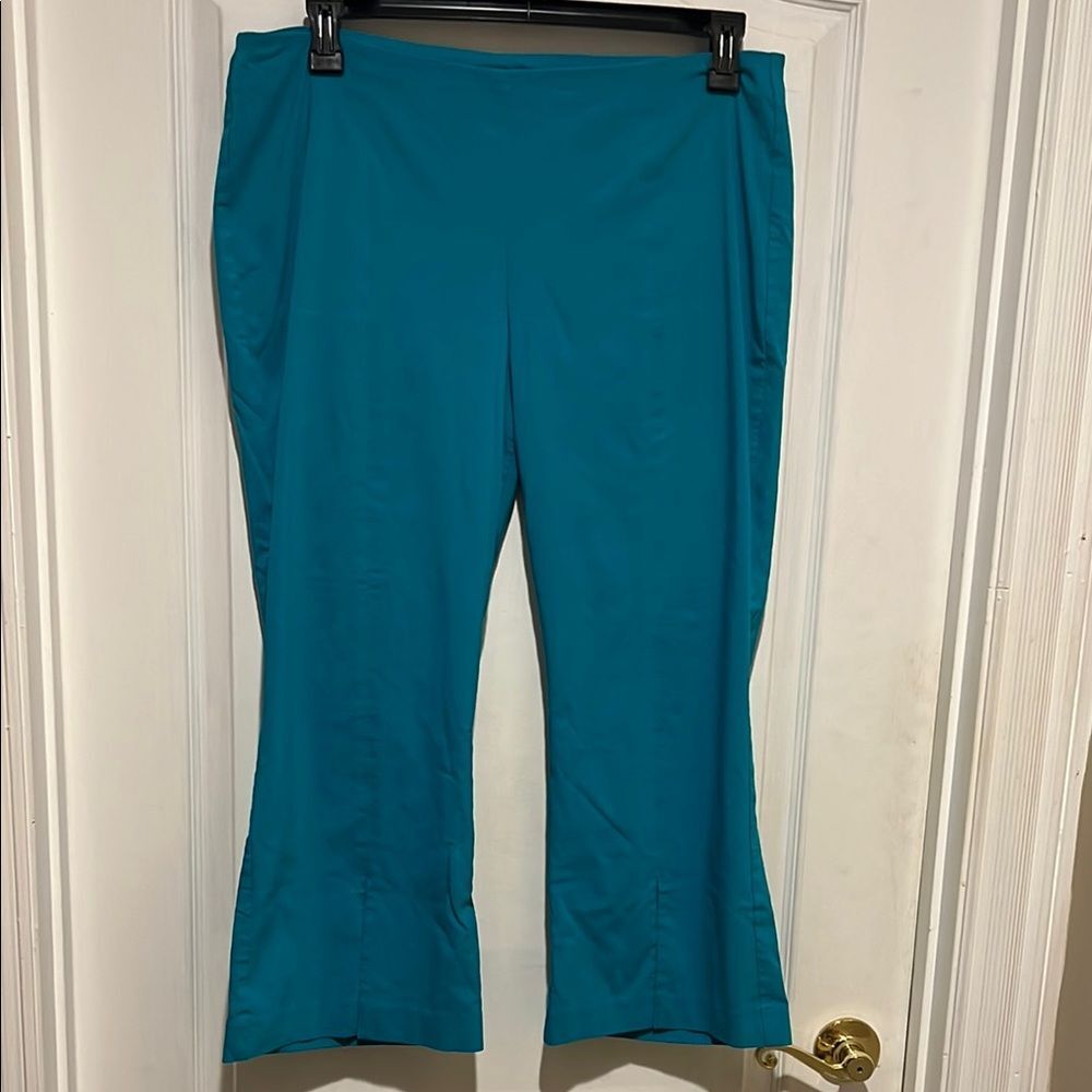 INC International Concepts Blue Flare Cropped Pants